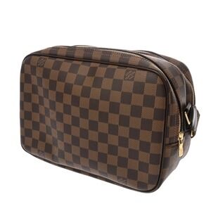 Louis Vuitton Bag Shoulder Brown Canvas Reporter Damier